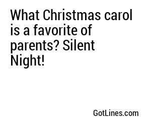 What Christmas carol is a favorite of parents?