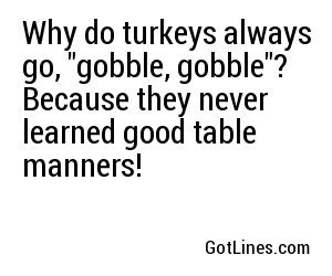 turkeys always why go gobble categories related